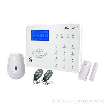 Home Alarm Systems, LCD Display, 40 Zones, Contact ID/GSM/PSTN Module Land Line Cellphone, SIM Card